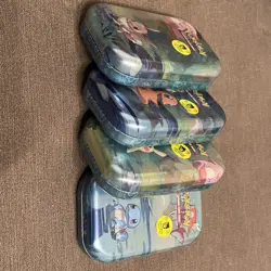 Pokemon TCG Kanto Friends 4 x Art Mini Tins - Eevee Pikachu Squirtle Charmander - Image 3