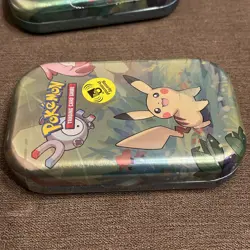 Pokemon TCG Kanto Friends 4 x Art Mini Tins - Eevee Pikachu Squirtle Charmander - Image 5