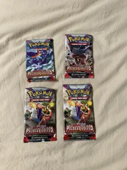 Lot Of 4 Pokemon TCG Scarlet Violet - Paldea Evolved Booster Packs. New/Sealed - Image 1