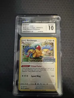 Archeops CGC 10 Gem Mint - SWSH272 Silver Tempest Prerelease Promo Pokemon - Image 1
