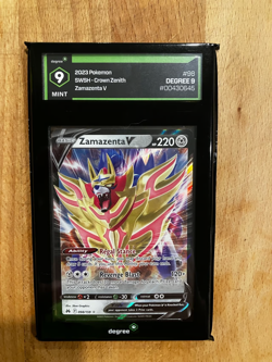 Zamazenta V Pokemon SWSH Crown Zenith - Graded 9- Degree Grading - Image 1