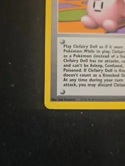 Pokemon TCG Clefairy Doll Base Set Trainer 70/102 Unlimited Rare, LP Condition - Image 5
