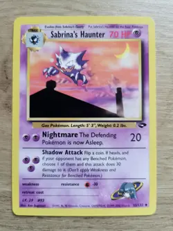 Pokemon TCG Sabrina's Haunter Gym Challenge 55/132 NM Condition WOTC - Image 1