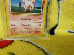 Pokemon Base Set 4th UK Print 1999-2000 Ponyta 60/102 Ace Graded 9 Mint - Image 2