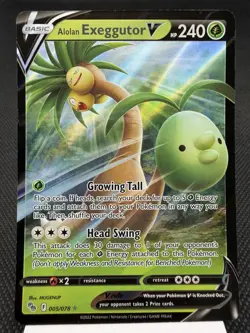 Alolan Exeggutor V 005/078 - Ultra Rare Holo - Pokemon Go Pokemon Card NM - Image 1