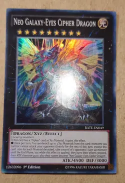 Yugioh Neo Galaxy-Eyes Cipher Dragon RATE-EN049 1st Edition - Image 1