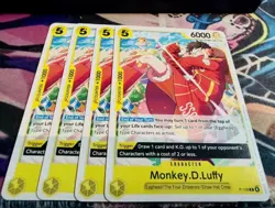 One Piece Monkey D. Luffy P-106 2026 English Promo Near Mint 4x Playset - Image 2