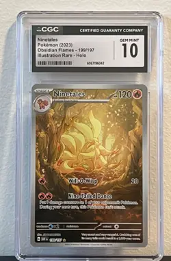 Ninetales CGC 10 Gem Mint 🔥 Secret Rare Pokemon Card 199/197 - OBO - Image 5