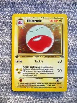 RARE Original 1999 Electrode 1ST First Edition HOLO Jungle 2/64 Pokemon Card LP - Image 1