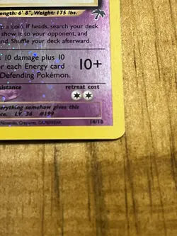 Pokemon TCG Southern Islands Slowking 14/18 Holo Promo English Card Nintendo - Image 3