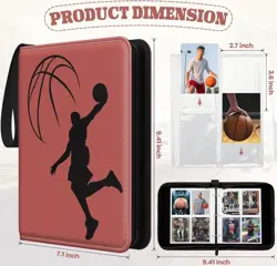Basketball Premium Card Collection Binder 440 Double Sided Pockets PU - Image 2