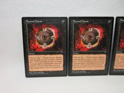 FUNERAL CHARM X3 MAGIC THE GATHERING VISIONS VINTAGE MTG CARD #376 - Image 3