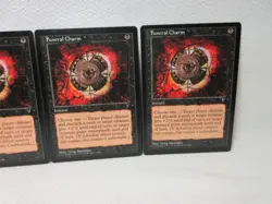 FUNERAL CHARM X3 MAGIC THE GATHERING VISIONS VINTAGE MTG CARD #376 - Image 4