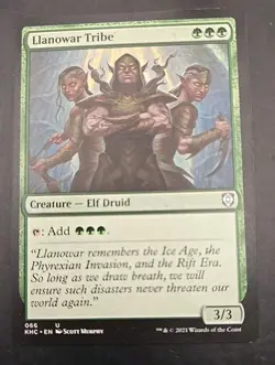 Llanowar Tribe Commander: Kaldheim MTG Regular Lightly Played - Image 1