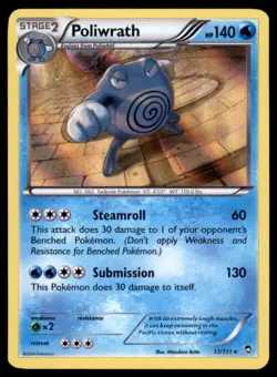 Pokemon TCG Poliwrath XY - Furious Fists #17 Holo - Image 1
