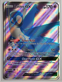 Latios GX (Full Art) 223/236 Sm-Unified Minds Holo Lightly Played Pokemon TCG LP - Image 1