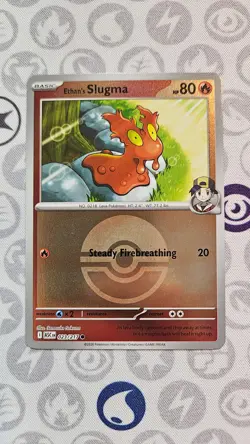 Pokemon Ascended Heroes ASC 023/217 Ethan's Slugma Poke Ball Reverse Holo NM 23 - Image 1