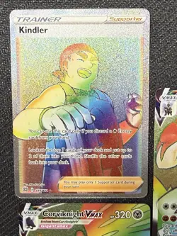 Pokemon TCG Full Art Rainbow Lot Of 3 | Urshifu | Corviknight | Kindler | Nm - Image 2