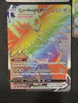 Pokemon TCG Full Art Rainbow Lot Of 3 | Urshifu | Corviknight | Kindler | Nm - Image 4