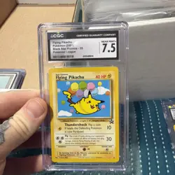 Flying Pikachu #25 Black Star Promo Pokemon League 2001 CGC 7.5 - Image 1