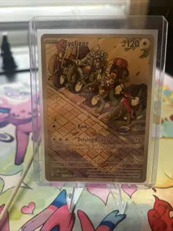Pokemon TCG Cyclizar Paradox Rift 215/182 Holo Illustration Rare Mint Condition - Image 1