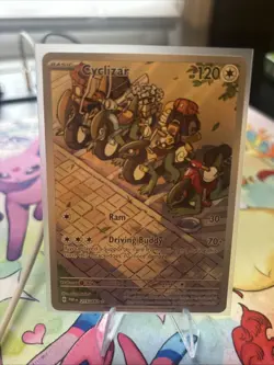 Pokemon TCG Cyclizar Paradox Rift 215/182 Holo Illustration Rare Mint Condition - Image 3