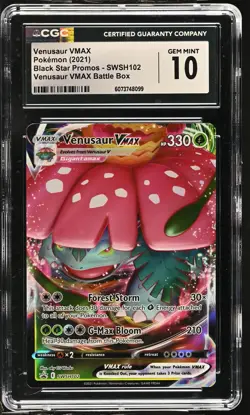 VENUSAUR VMAX Battle Box Promo #SWSH102 CGC 10 Pokemon [Nostalgium] - Image 1