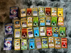 Pokemon 2-Player Starter Deck Base Set Vintage 1999 Complete Box machamp holo 1 - Image 1