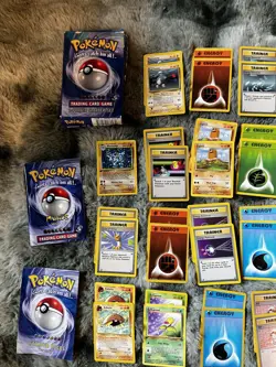 Pokemon 2-Player Starter Deck Base Set Vintage 1999 Complete Box machamp holo 1 - Image 3