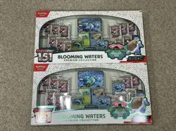 Pokemon TCG Scarlet & Violet 151 Blooming Waters Premium Collection Lot of 2 - Image 1