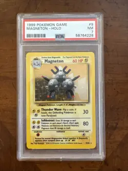 1999 Pokemon Game Magneton-Holo #9 PSA 7 NM - Image 1