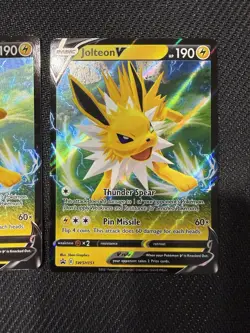 Pokemon Jolteon v TCG Full Art Holo Black Star Promo #SWSH151 Sword & Shield - 2 - Image 3