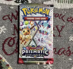 Prismatic Evolutions Pokemon Scarlet & Violet. Single Booster Pack (Assorted) - Image 1