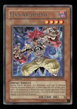 Mad Archfiend Crossroads of Chaos #CSOC-EN003 Yugioh Rare,1st Edition - Image 1