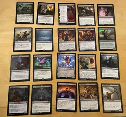 Magic The Gathering Lot Of 20 Black Cards Including Rares and Mythics NM - Image 1