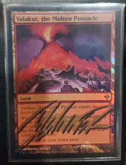 MTG FOIL VALAKUT, THE MOLTEN PINNACLE, SHADOW SIGNED BY ARTIST - Image 1