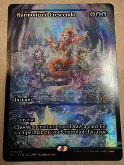 Harmonized Crescendo- Foil #384 (Showcase) Lorwyn Eclipsed - Mtg - Image 1