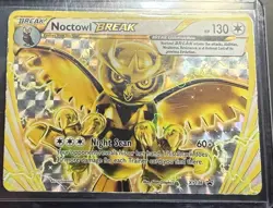 Noctowl BREAK XY136 Pokemon TCG Card XY Holo Rare moderately used - Image 1