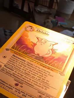 1st Edition Clefable 17/64, Jungle, Pokemon TCG, WOTC 1999, Non Holo Rare, NM/LP - Image 2