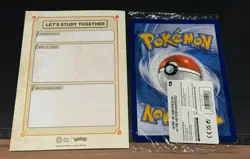 Sealed⚡pokemon x natural history museum jumbo promo card + Booklet - Image 2