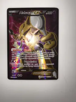 Pokemon Alakazam EX TCG 2016 Holo Full Art Ultra Rare Card 117/124 LP - Image 1