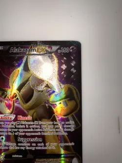 Pokemon Alakazam EX TCG 2016 Holo Full Art Ultra Rare Card 117/124 LP - Image 3
