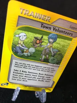 Town Volunteers 136/147 Aquapolis Common Pokemon TCG NM Never Played - Image 2