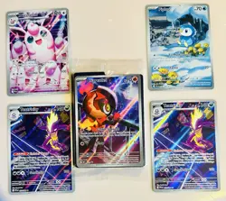 Pokemon Phantasmal Flames Lot of 5 Illustration Rare’s: Piplup, Sealed Charcadet - Image 1