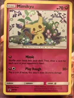 Mimikyu - SM163 - Pokemon Sun & Moon Promo Holo Rare Card NM GAME MONSTER -.- - Image 1