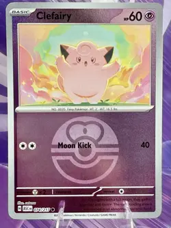 ❤ Clefairy 074/217 LOVE BALL Reverse Holo Pokemon TCG Ascended Heroes NM+/M ❤ - Image 1
