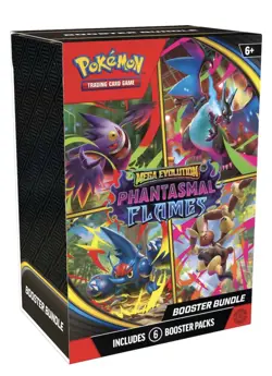 Pokemon TCG Mega Evolution Phantasmal Flames Booster Bundles New Sealed 6 Packs - Image 1