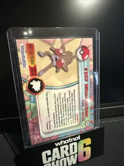 Rainbow Foil Topps Pokemon 107 Hitmonchan Blue Label NM - Image 2