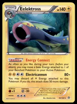 Pokemon TCG Eelektross XY - Primal Clash #65 Holo - Image 1