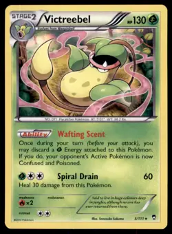 Pokemon TCG Victreebel XY - Furious Fists #3 Stage 2/Rare Holo - Image 1